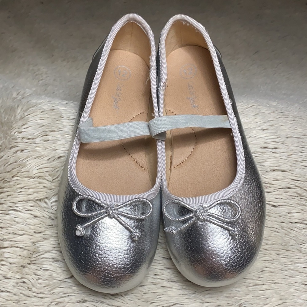 Silver dress shoes size 12T